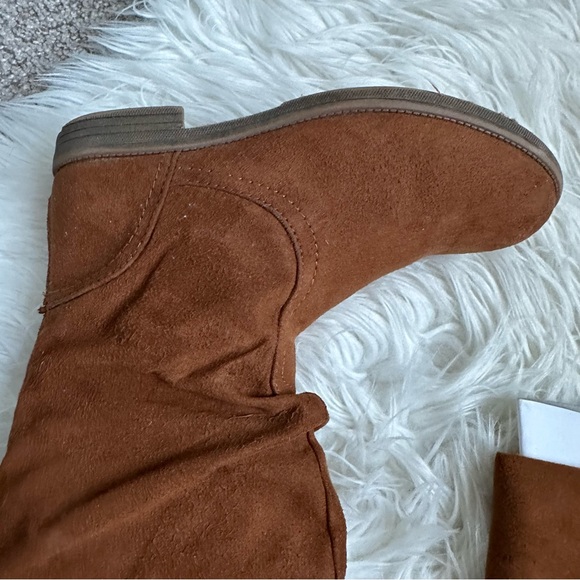 Nina K-I-T Lugg Chestnut Over the Knee Faux Suede Boots Size 2Y - Picture 6 of 10